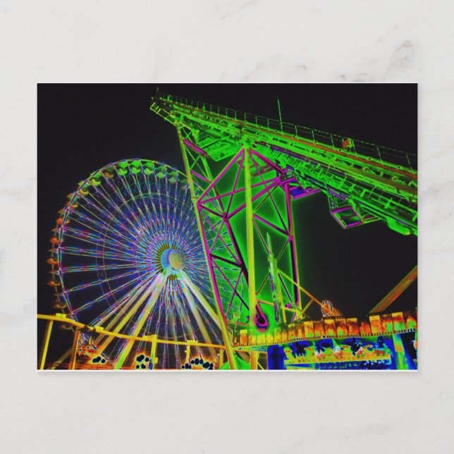 Postal Caminos coloridos (Anverso)