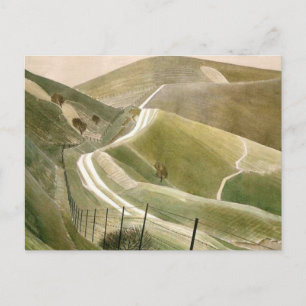 Postal Caminos De Chalk Por Eric Ravilious