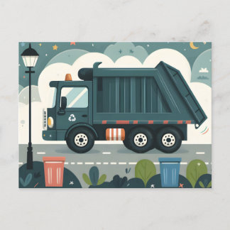 Postal Camión basura