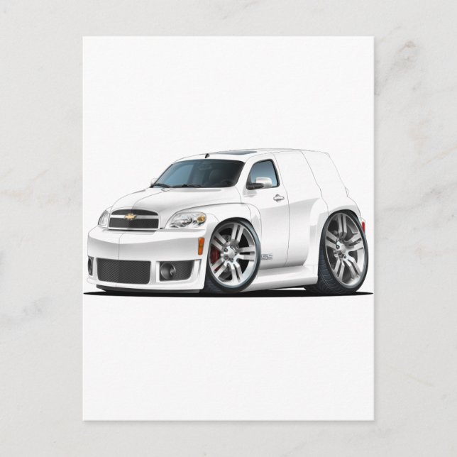 Postal Camión blanco Chevy HHR SS (Anverso)