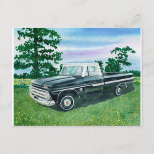 Postal Camión Chevrolet de los años 1960