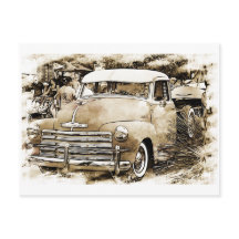 Camión Chevy Chevrolet clásico de los años 50