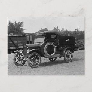 Postal Camión de Alquiler Temprano, 1925