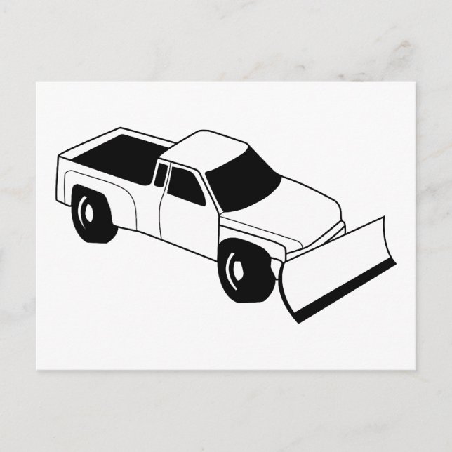 Postal camión de arado de nieve (Anverso)