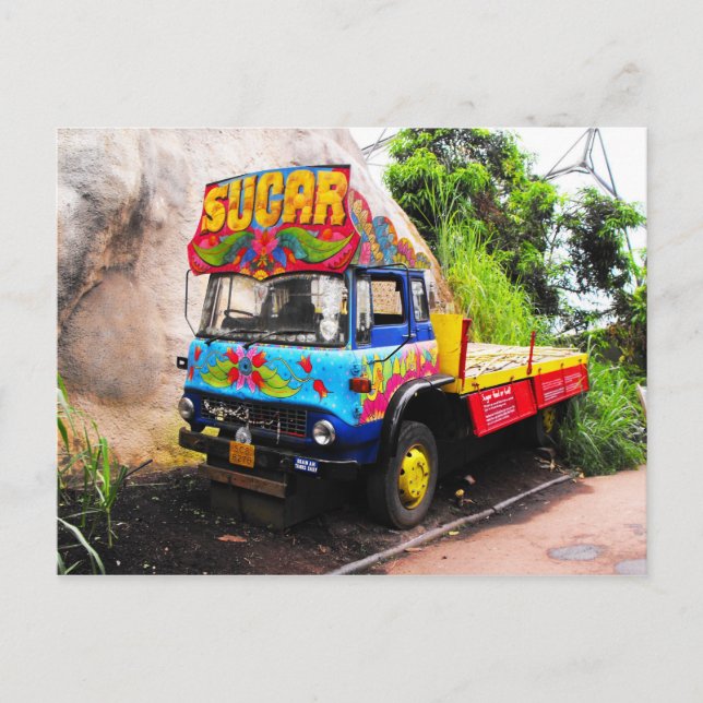 Postal Camión de azúcar (Anverso)