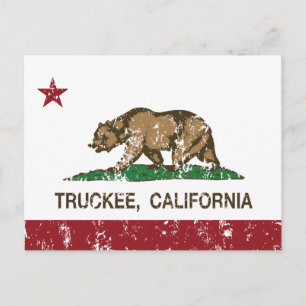 Postal Camión de bandera de la República de California