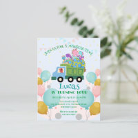 Camión de basura dinosaurio divertido Nombre de la