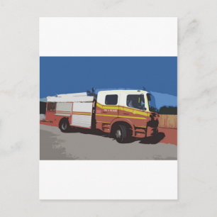 Postal Camión de bomberos