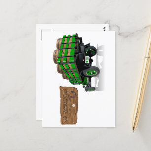 Postal Camión de bomberos de Navidades del Personalizado