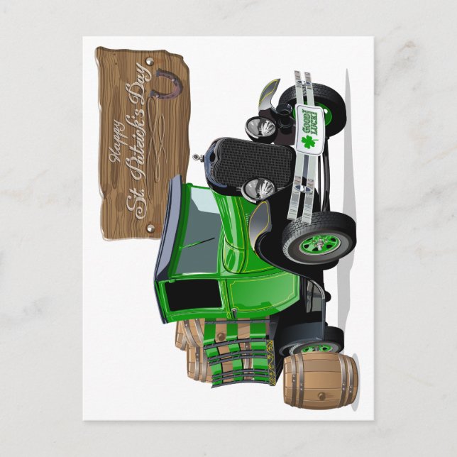 Postal Camión de bomberos de Navidades del Personalizado  (Anverso)