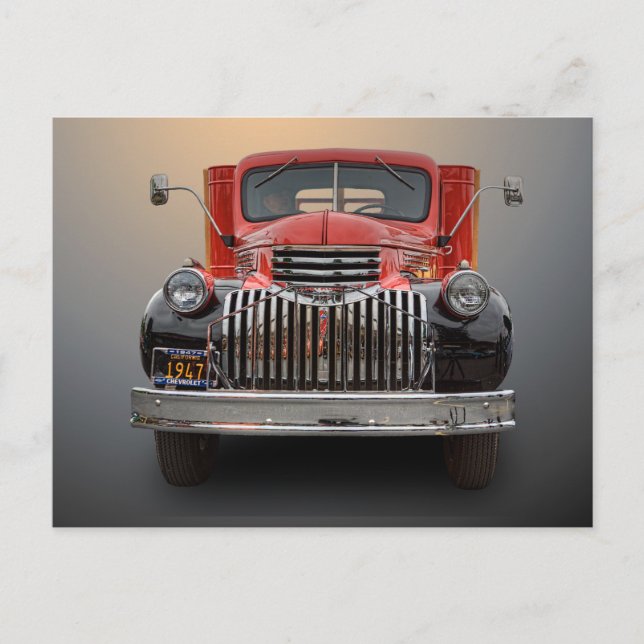 POSTAL CAMIÓN DE CHEVROLET DE 1947 (Anverso)