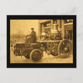 Postal Camión de cisterna de motor de fuego de vapor