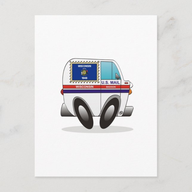 Postal Camión de correo WISCONSIN (Anverso)