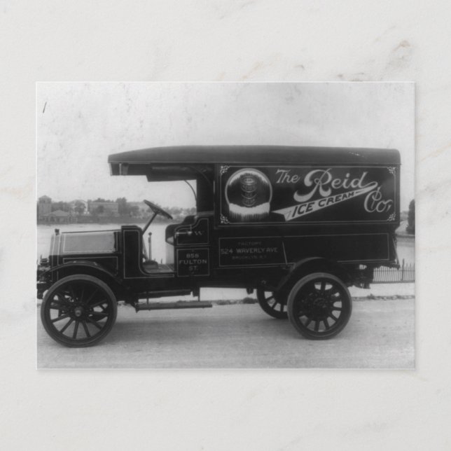 Postal Camión de crema de hielo (Anverso)