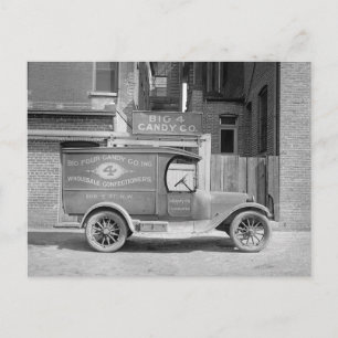 Postal Camión de entrega de dulces, 1926