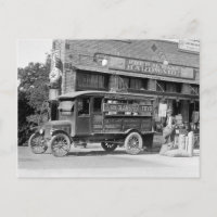 Camión de entrega de ferretería, 1924. Foto antigu