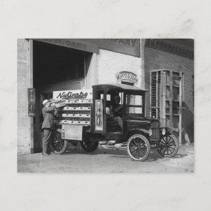 Postal Camión de entrega de refrescos, 1924