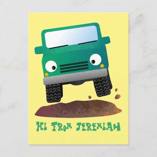 Postal Camión de personalizado de vehículos 4X4 fuera de  (Anverso)