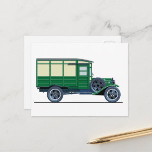 Postal Camión de reparto retro