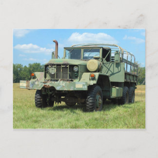 Postal Camión de sobra militar del vintage 6X6