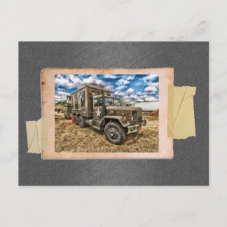 Postal Camión del ejército de época