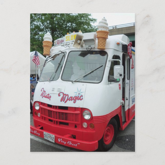 Postal Camión del helado (Anverso)