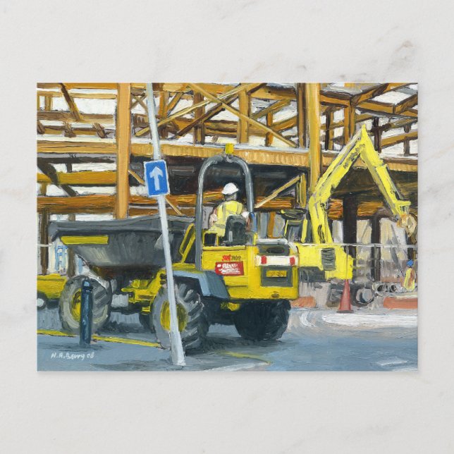 Postal Camión Dumper, Cardiff, Gales, Reino Unido (Anverso)