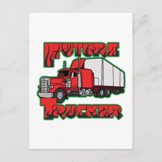 Postal Camión futuro (Anverso)