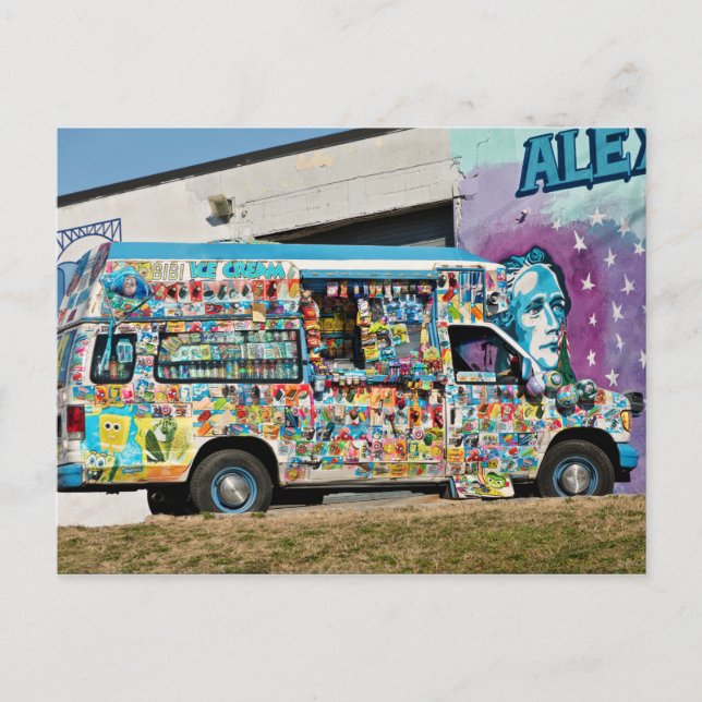 Postal Camión - Helado Crema - Helado Crema de cefalea (Anverso)