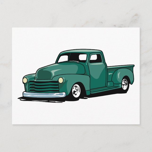 Postal Camión Hot Rod (Anverso)