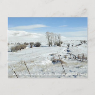 Postal Camión Interstate 80 Rawlins Wyoming Estados Unido