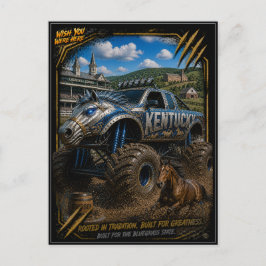 Postal Camión Monstruo de Kentucky Fuera de Carretera Art