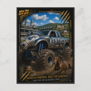 Postal Camión Monstruo de Kentucky Fuera de Carretera Art