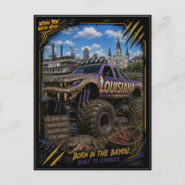 Postal Camión Monstruo Fuera de Carretera de Louisiana Ar