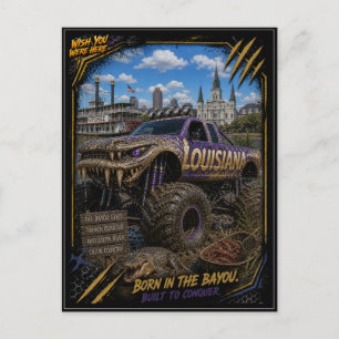 Postal Camión Monstruo Fuera de Carretera de Louisiana Ar