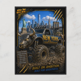 Postal Camión Monstruo Fuera de Carretera de Nueva York A