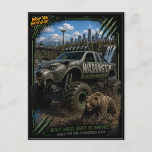 Postal Camión Monstruo Fuera de Carretera de Washington A