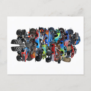 Postal camión monstruo personalizado