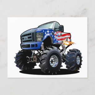 Postal camión monstruo personalizado