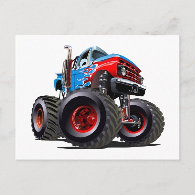 Postal camión monstruo personalizado (Anverso)