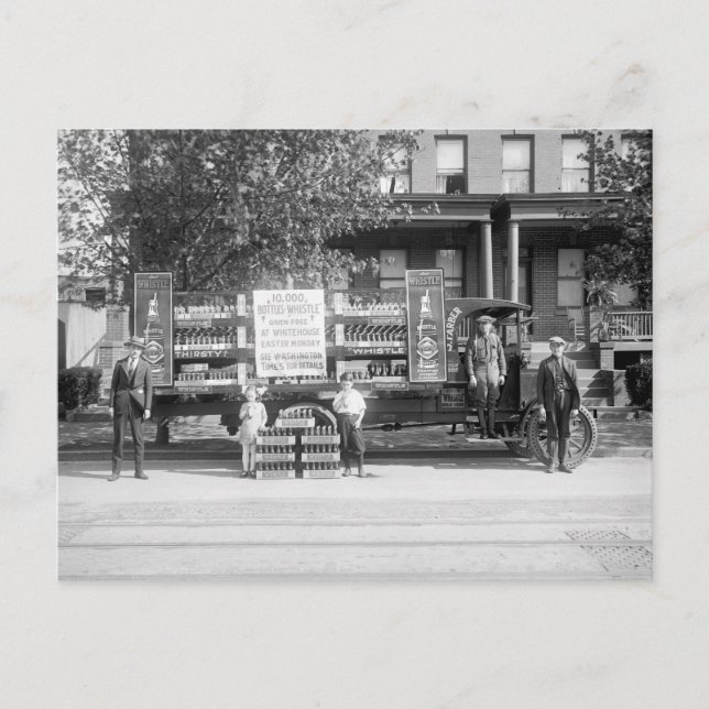 Postal Camión soda de entrega de pop a principios de los  (Anverso)