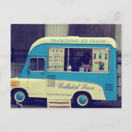 Postal Camión tierno tradicional de helados