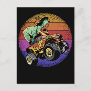 Postal Camión Trex Monster Camiones Monstruos Dinosaurios