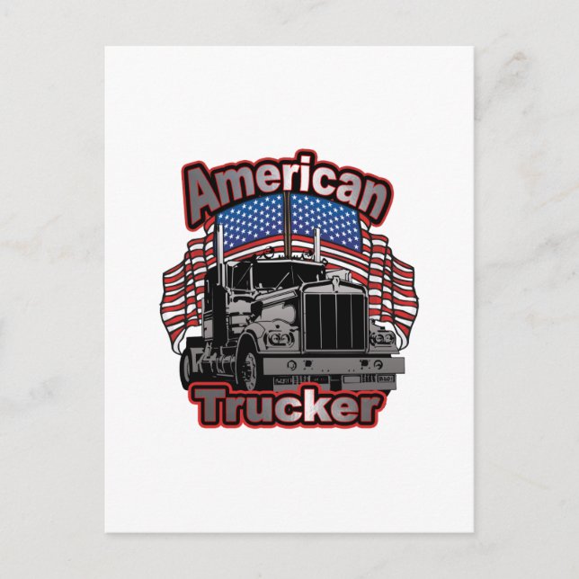 Postal Camionero de Estados Unidos (Anverso)