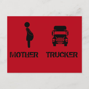 Postal Camionero Madre divertida y genial por Storeman
