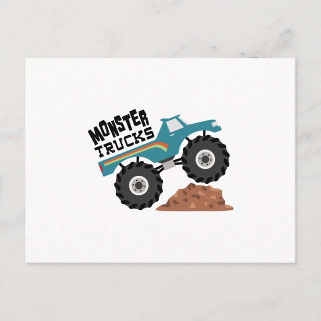 Postal Camiones Monster (Anverso)