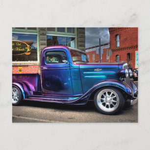 Postal Camioneta Clásica Chevrolet Pick Up