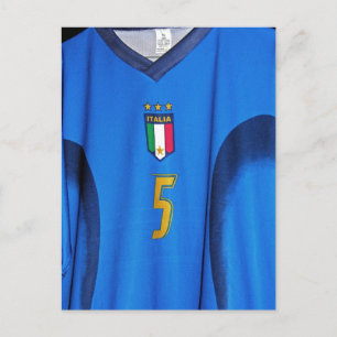 Postal Camisa de fútbol italiana