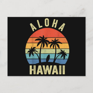 Postal Camisa de la isla hawaiana Aloha Hawaii Playa de p