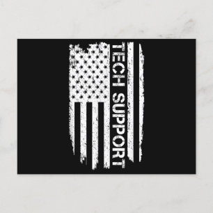 Postal Camisas De Apoyo Tecnológico, Camisetas De Bandera